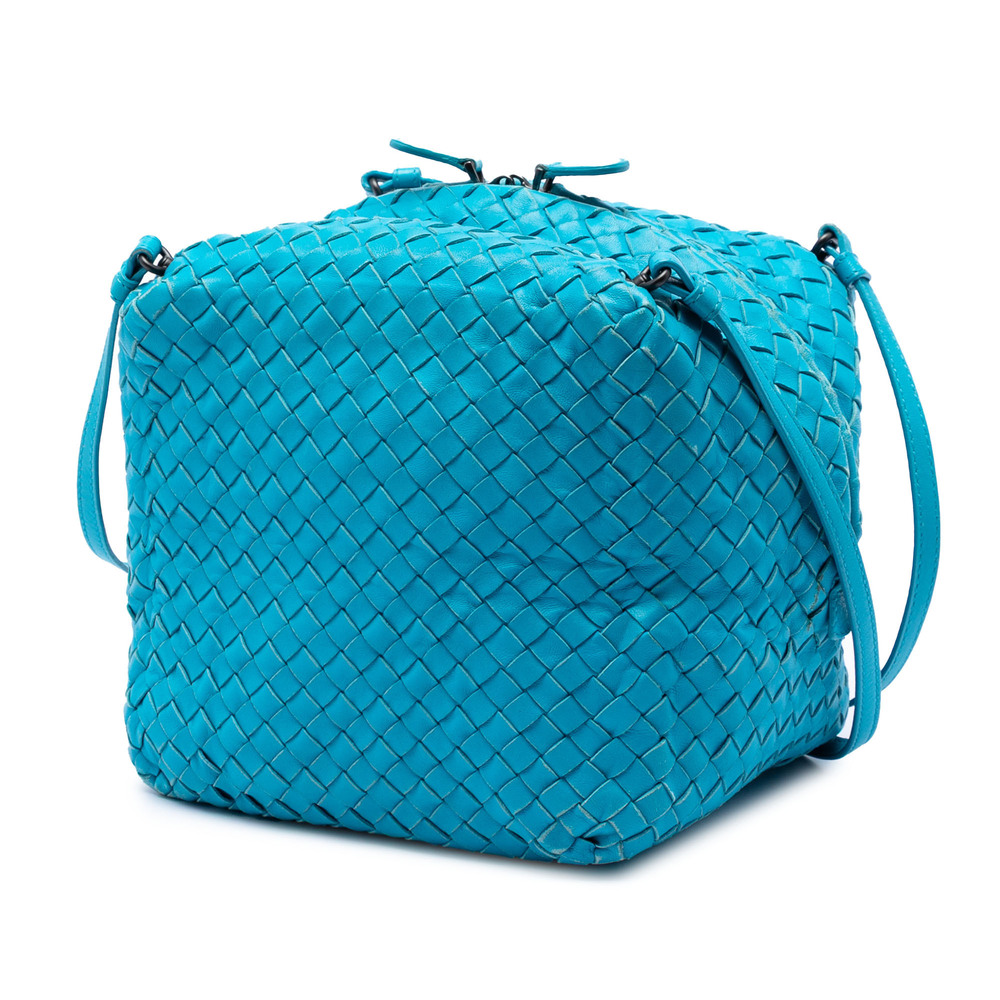 Pre-Loved Bottega Veneta Nappa Intrecciato Cube Crossbody - Picture 2 of 7